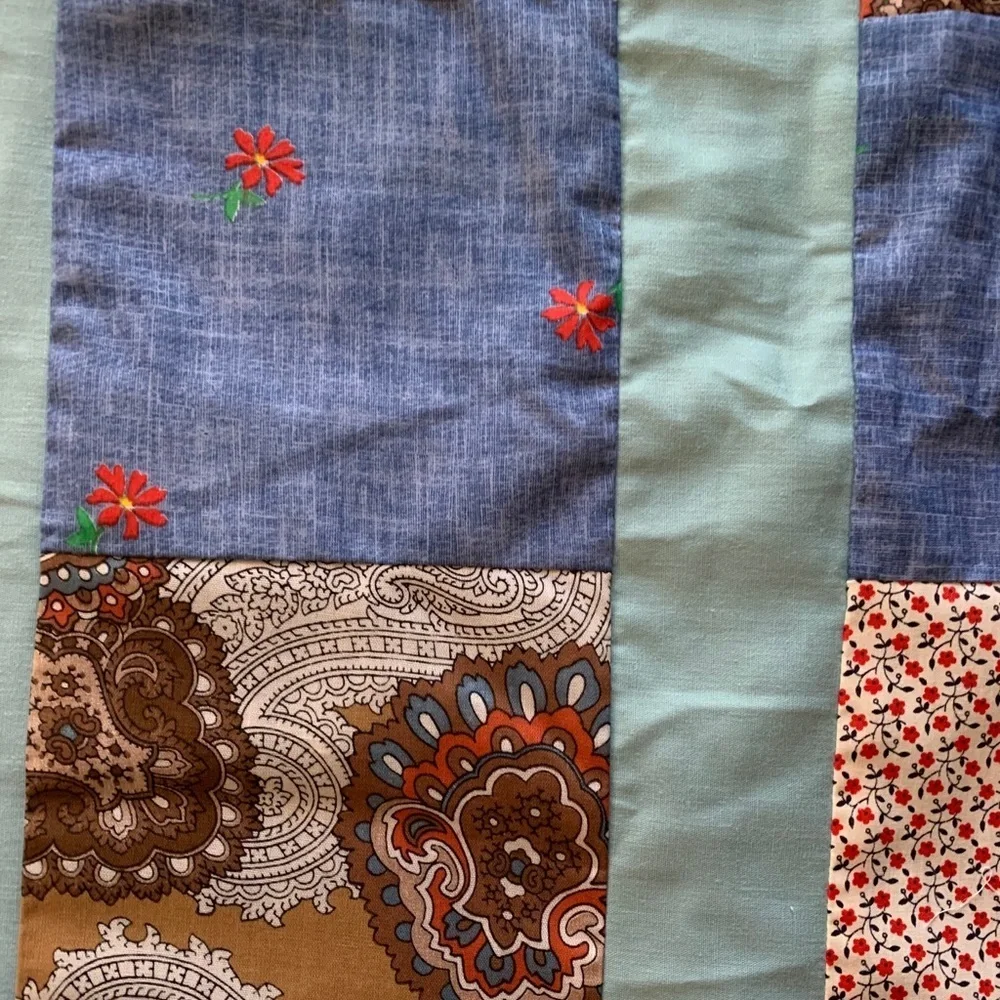 Quilt Patchwork Flowers Floral Paisley